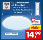 LED Deckenleuchte mit Sterneffekt von Star im aktuellen Netto Marken-Discount Prospekt