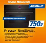 Aktuelle Mikrowelle Angebote bei expert in Wuppertal Aktuelles Einbau-Mikrowelle CEG732XB1 Serie 8 Angebot bei expert in Wuppertal ab 750,00 €