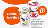 Der Große Bauer Fruchtjoghurt Angebote von Bauer bei tegut Nordhausen für 1,00 €