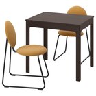 Tisch und 2 Stühle dunkelbraun/Hakebo ocker im Angebot bei IKEA in Hannover Tisch und 2 Stühle dunkelbraun/Hakebo ocker Angebote bei IKEA Hannover für 318,98 €