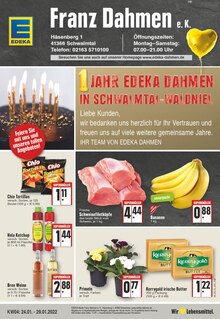 EDEKA Prospekt für Niederkrüchten mit 24 Seiten EDEKA Prospekt für Niederkrüchten: Aktuelle Angebote, 24 Seiten, 24.01.2022 - 29.01.2022
