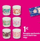 Bougies parfumée verre Daril Van en promo chez Maxi Bazar Antony à 1,00 €