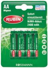 NiMH Akkus Mignon AA oder Micro AAA von Rubin im aktuellen Rossmann Prospekt für 3,99 €