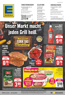 Schweinefleisch im EDEKA Prospekt "Aktuelle Angebote" mit 24 Seiten (Hagen (Stadt der FernUniversität))