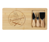 Ensemble plateau à fromage avec couteaux - DECLIC HOME en promo à 5,99 € chez Stokomani Ensemble plateau à fromage avec couteaux - DECLIC HOME dans le catalogue Stokomani