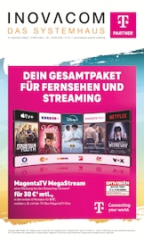 Aktueller INOVACOM Elektromärkte Prospekt in Gummersbach und Umgebung, "DEIN GESAMTPAKET FÜR FERNSEHEN UND STREAMING" mit 8 Seiten, 01.08.2025 - 31.08.2025