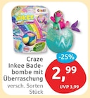 Inkee Badebombe mit Überraschung von Craze für 2,99 € bei budni im Angebot Inkee Badebombe mit Überraschung von Craze im aktuellen budni Prospekt