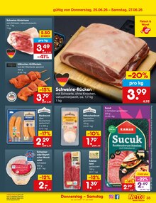 Schweinefleisch im aktuellen Netto Marken-Discount Prospekt (Fürth) Schweinefleisch im Netto Marken-Discount Prospekt "Aktuelle Angebote" mit 62 Seiten (Fürth)