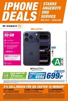 Smartphone im aktuellen expert Prospekt (Siegen (Universitätsstadt)) Smartphone im expert Prospekt "iPHONE DEALS" mit 8 Seiten (Siegen (Universitätsstadt))