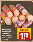 Pommersche Leberwurst im Angebot bei REWE in Freiberg Pommersche Leberwurst Angebote von Rügenwalder bei REWE Freiberg für 1,79 €
