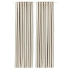 Aktuelles 2 Gardinenschals (abdunk.) beige/mit Gardinenband 145x300 cm Angebot bei IKEA in Wuppertal ab 50,99 €