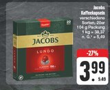 Kaffeekapseln im Angebot bei EDEKA in Bamberg Kaffeekapseln Angebote von Jacobs bei EDEKA Bamberg für 3,99 €