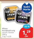 Hundenahrung Angebote von 4Paws bei budni Stade für 1,29 €