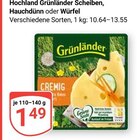 Scheiben Angebote von Grünländer bei GLOBUS Mannheim für 1,49 €