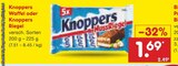 Waffel oder Knoppers Riegel Angebote von Knoppers bei Netto Marken-Discount Krefeld für 1,69 €