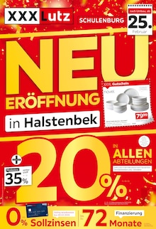 XXXLutz Möbelhäuser Prospekt "NEUERÖFFNUNG in Halstenbek" mit  Seiten (Halstenbek)