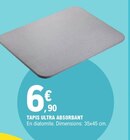 Tapis ultra absorbant à 6,90 € dans le catalogue E.Leclerc