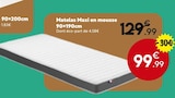 Matelas Maxi en mousse 90x190cm en promo chez Maxi Bazar Villiers-le-Bel à 99,99 €