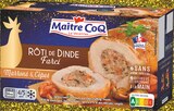 Rôti de Dinde Farci Marrons et Cèpes Surgelé - MAÎTRE COQ dans le catalogue Intermarché Super