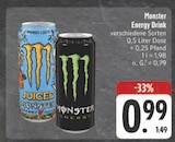 Energy Drink Angebote von Monster bei E center Schwabach für 0,99 €