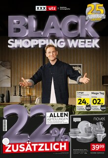 Aktueller XXXLutz Möbelhäuser Prospekt "BLACK SHOPPING WEEK" Seite 1 von 18 Seiten