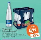 Aktuelles Mineralwasser Angebot bei tegut in Fürth ab 4,99 €