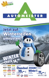 Aktueller AUTOMEISTER Werkstatt & Auto Prospekt in Lübbenau und Umgebung, "Jetzt auf Winterreifen umrüsten!" mit 14 Seiten, 27.09.2024 - 31.12.2024