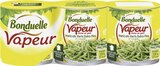 Haricots verts extra croquants cuits à la vapeur - BONDUELLE en promo à 4,43 € chez Géant Casino Haricots verts extra croquants cuits à la vapeur - BONDUELLE dans le catalogue Géant Casino