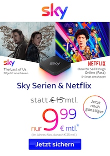 Sky Prospekt "Sky Serien &  Netflix" mit  Seite (Schirgiswalde-Kirschau)