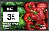 Poivron rouge ou vert - Supeco Poivron rouge ou vert à 3,49 € dans le catalogue Supeco