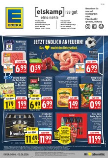 EDEKA Prospekt der Woche "Aktuelle Angebote" Seite 1, 08.06.2026 bis 13.06.2026 für Bocholt Aktueller EDEKA Prospekt "Aktuelle Angebote" Seite 1 von 26 Seiten für Bocholt