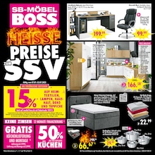 SB Möbel Boss Prospekt "HEISSE PREISE ZUM SSV", 12 Seiten, 07.07.2025 - 07.07.2025 Aktueller SB Möbel Boss Prospekt, "HEISSE PREISE ZUM SSV", mit Angeboten der Woche, gültig von 07.07.2025 bis 07.07.2025