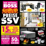 Aktueller SB Möbel Boss Möbel & Einrichtung Prospekt in Blankenhof und Umgebung, "HEISSE PREISE ZUM SSV" mit 12 Seiten, 07.07.2025 - 25.07.2025