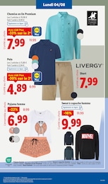 Prix et réduction Polo Homme dans le prospectus Lidl en cours Offre Polo Homme dans le catalogue Lidl du moment à la page 35