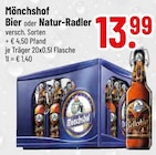 Mixer im Trinkgut Prospekt Bier oder Natur-Radler von Mönchshof im aktuellen Trinkgut Prospekt für 13,99 €