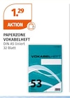 Vokabelheft Angebote von Paperzone bei Müller Fürth für 1,29 €