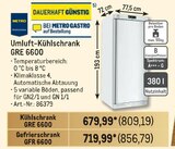 Umluft-Kühlschrank GRE 6600 Angebote von METRO PROFESSIONAL bei Metro Friedrichshafen für 809,19 €