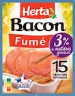 Bacon Fumé 15 Tranches - Herta en promo chez Intermarché Nantes à 0,66 €