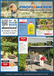 PROFI Wesch Prospekt für Weinbergen: "Erlebe den Sommerzauber!", 8 Seiten, 29.06.2024 - 12.07.2024