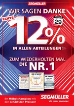 Segmüller Prospekt "Wir sagen danke!", 4 Seiten, für Gersthofen, 26.02.2020 - 29.02.2020 Segmüller Prospekt "Wir sagen danke!", 4 Seiten, für Gersthofen, 26.02.2020 - 29.02.2020