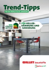Aktueller Gillet Baustoffe Baumarkt Prospekt in Ranschbach und Umgebung, "Trend-Tipps FÜR DIE ENERGETISCHE SANIERUNG" mit 9 Seiten, 13.05.2024 - 23.05.2024