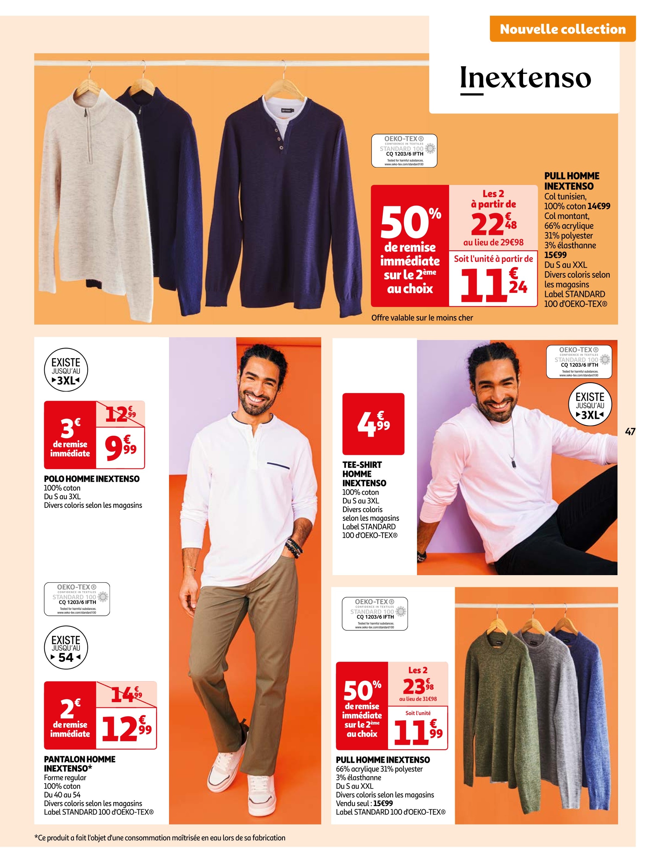 Pantalon Homme Auchan ᐅ Promos et prix dans le catalogue de la semaine