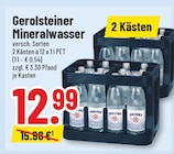 Mineralwasser im Angebot bei Trinkgut in Siegburg Mineralwasser Angebote von Gerolsteiner bei Trinkgut Siegburg für 12,99 €