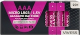 Batterien Micro AAA³ von VIVESS im aktuellen REWE Prospekt für 5,99 €