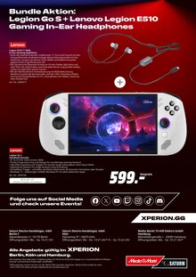 Kopfhörer im MediaMarkt Saturn Prospekt "xperion - BERLIN, KÖLN UND HAMBURG" mit 12 Seiten (Hamburg)