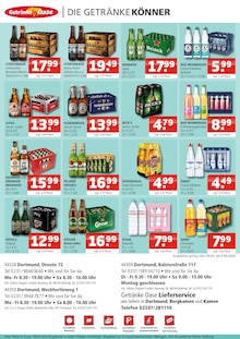 Mineralwasser im Getränke Oase Prospekt "Aktuelle Angebote" mit 2 Seiten (Dortmund)