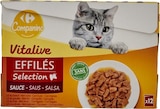 Effilés de viande pour chat adulte en sauce - CARREFOUR COMPANINO - Carrefour Effilés de viande pour chat adulte en sauce - CARREFOUR COMPANINO à 4,19 € dans le catalogue Carrefour