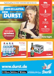 Durst.de Prospekt für Kühlungsborn: "LASS ES LAUFEN. DEIN DURST!", 2 Seiten, 31.08.2024 - 13.09.2024