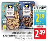 EDEKA Lahr - Herzstücke Knuspermüsli ChoViva Angebot im Prospekt Herzstücke Knuspermüsli ChoViva bei EDEKA im Lahr Prospekt für 2,19 €