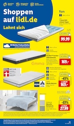 Lidl Matratze im Prospekt 